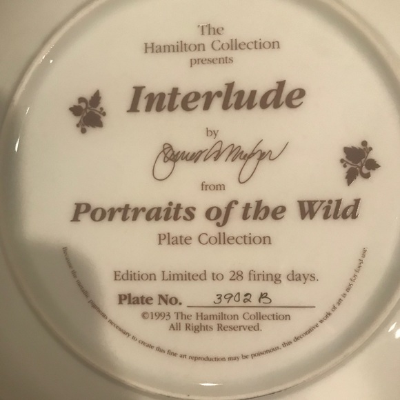 Hamilton Collection numbered limited edition plate - Picture 2 of 2
